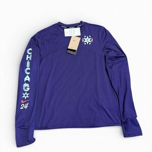 Nike Women’s Dri-fit Crew Neck Running Top  2024 Chicago Marathon BOA Medium NWT
